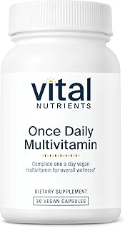 Vital Nutrients Once Daily Multivitamin | Vegan Multi for Women & Men | Allergen-Free | 19 Essential Vitamins + Antioxidants for Eye and Heart Health | Gluten, Dairy & Soy-Free | 30 Capsules 상세 이미지