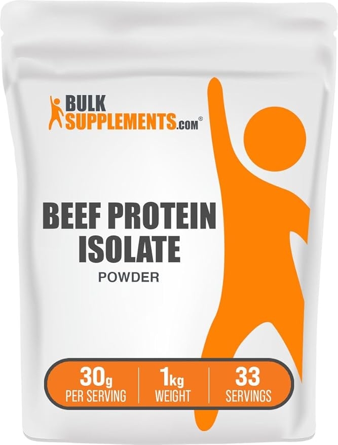 BulkSupplements. com Paleo 쇠고기 단백질 파우더 분리 - 뼈 국물 단백질 파우더 - 유제품 프리 단백질 파우더 - 케토 쉐이크 파우더 - Paleo 단백질 파우더 - 단백질 파우더 (1kg - 2.2파운드) 상세 이미지