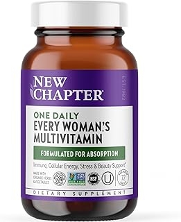 New Chapter Women's Multivitamin for Immune, Beauty + Energy Support with 20+ Nutrients -- Every Woman's One Daily, Gentle on the Stomach, 72 Count 상세 이미지