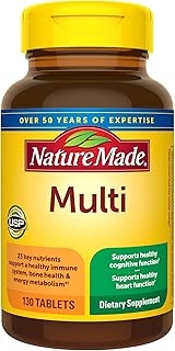 Nature Made Multivitamin Tablets with Iron, Multivitamin for Women and Men for Daily Nutritional Support, 130 Tablets, 130 Day Supply 상세 이미지