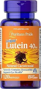 퓨리턴스 프라이드 루테인 40Mg, 제아잔틴 소프트젤 포함, 120캡슐 상세 이미지