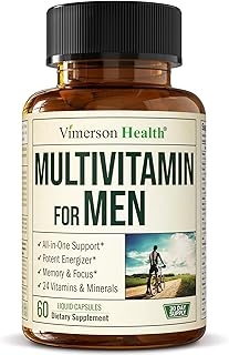 Multivitamin for Men – Essential Mens Multivitamins & Multiminerals 60 Liquid Capsules with Vitamin B12, A, D, C, Zinc, Magnesium & More for Total Body Wellness – 29 Key Nutrients & Vitamins for Men 상세 이미지