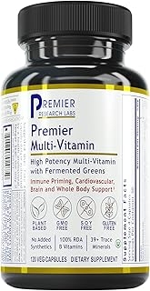Premier Research Labs Multi-Vitamin: Immune, Brain & Heart Support | with Prebiotics and Postbiotics | Vegan Capsules for Men & Women. Gluten & Soy Free - 120 Plant-Sourced Capsules 상세 이미지