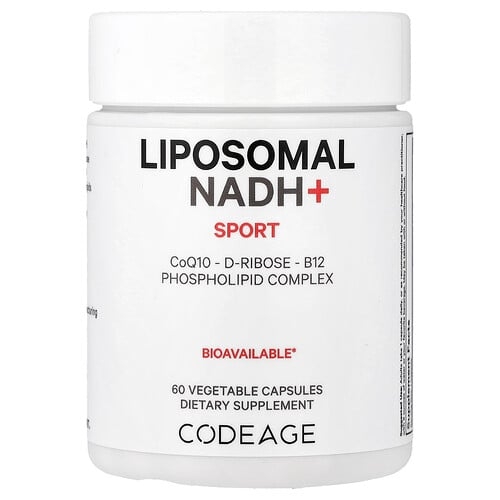 Codeage, Sport, 리포소말 NADH+, 베지 캡슐 60정 상세 이미지