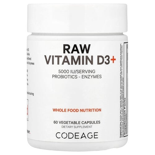 Codeage, 무가공 비타민D3+, 베지 캡슐 60정 상세 이미지