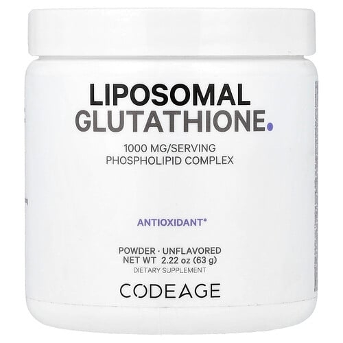Codeage, 리포소말 글루타치온 분말, 무맛, 63g(2.22oz) 상세 이미지
