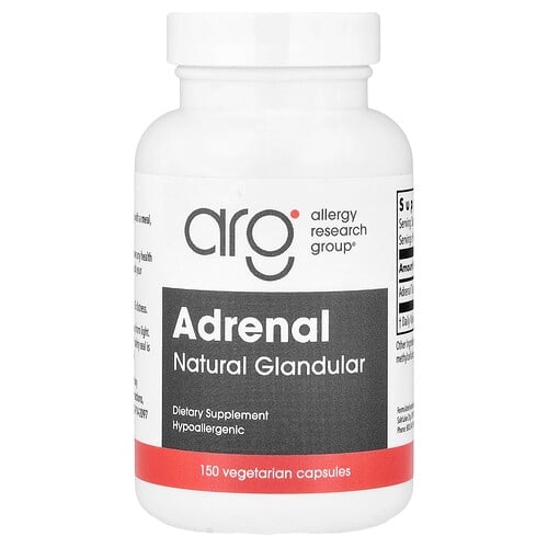 알러지 리서치 그룹 Allergy Research Group, 부신, 천연 선, 베지 캡슐 150정(캡슐 1정당 100mg) 상세 이미지