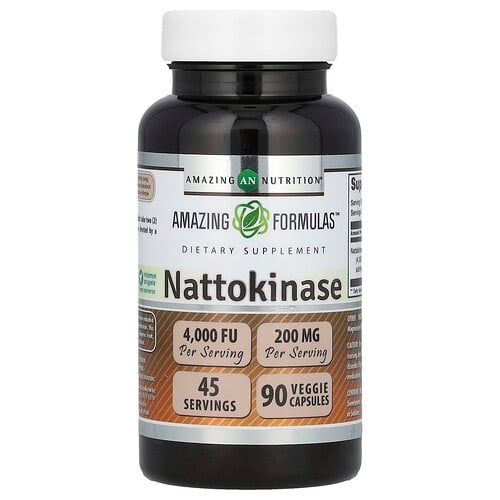 Amazing Nutrition, 나토키나아제, 베지 캡슐 90정(캡슐 1정당 100mg) 상세 이미지