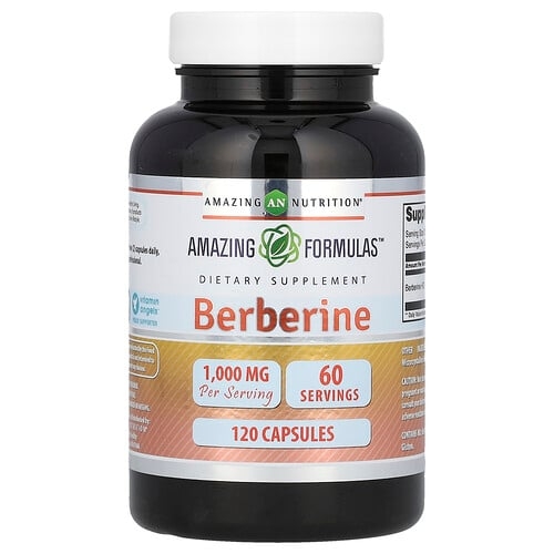 Amazing Nutrition, 베르베린, 캡슐 120정(캡슐 1정당 500mg) 상세 이미지