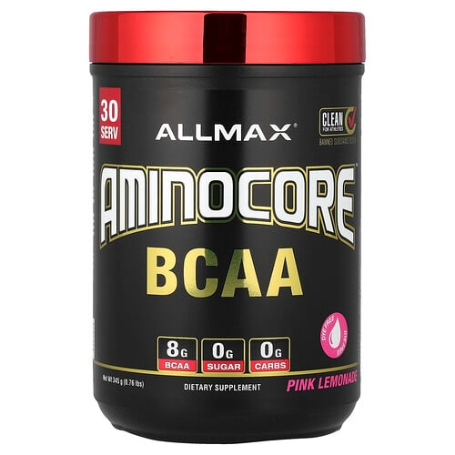 올맥스 ALLMAX, AMINOCORE™ BCAA, 핑크 레모네이드, 345g(0.76lb) 상세 이미지