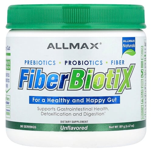 올맥스 ALLMAX, FiberBiotiX, 무맛, 189g(6.67oz) 상세 이미지