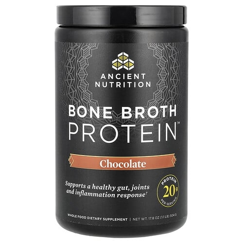 닥터 엑스/엔시언트 뉴트리션 Ancient Nutrition, 뼈 육수 단백질™, 초콜릿 맛, 504g(1.1lb) 상세 이미지