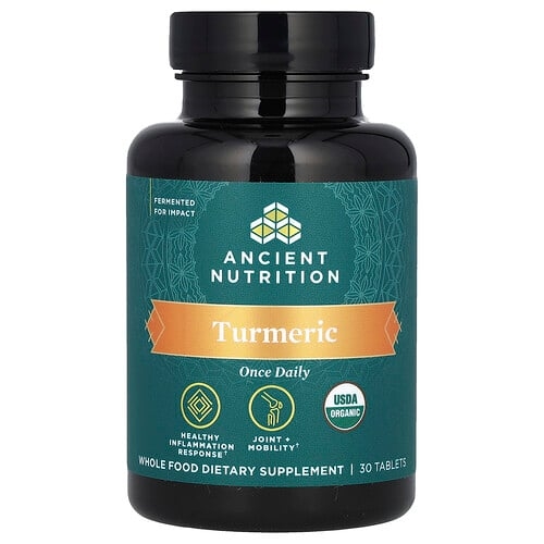 닥터 엑스/엔시언트 뉴트리션 Ancient Nutrition, 강황, 하루 1회, 30정 상세 이미지