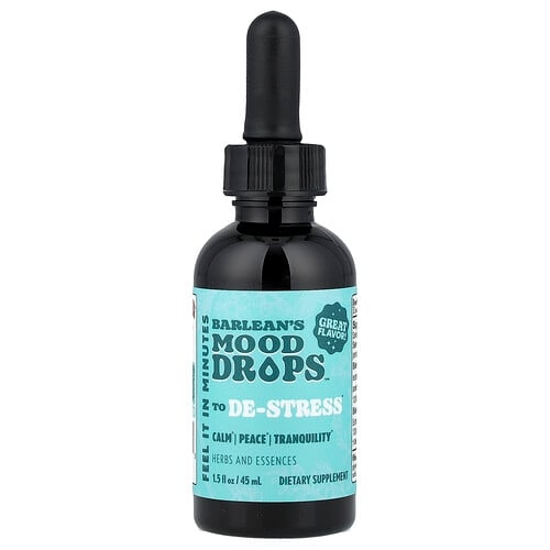 발린스 Barlean's, Mood Drops™, 스트레스 완화, 45ml(1.5fl oz) 상세 이미지