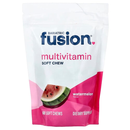 배리아트릭 퓨전 Bariatric Fusion, 종합비타민 소프트 츄, 수박 맛, 소프트 츄 60개 상세 이미지