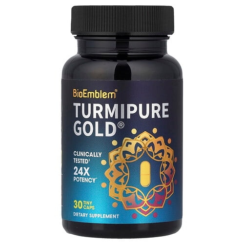바이오엠블럼 BioEmblem, Turmipure Gold®, 타이니 캡슐 30정(1정당 300mg) 상세 이미지