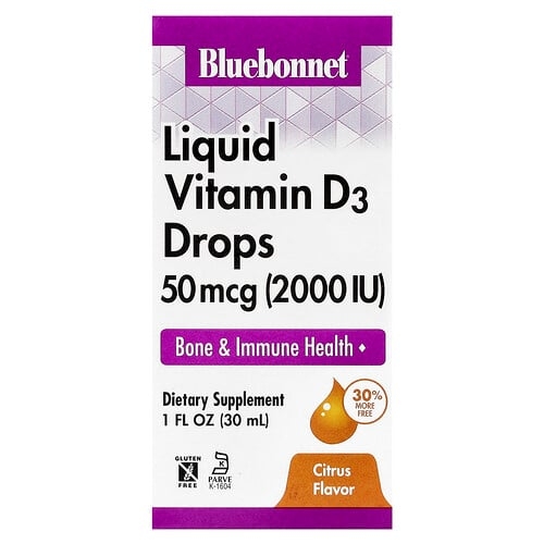블루보넷 뉴트리션 Bluebonnet Nutrition, 액상 비타민 D3 드랍, 천연 감귤 향, 2000 IU, 1 액량 온스 (30ml) 상세 이미지