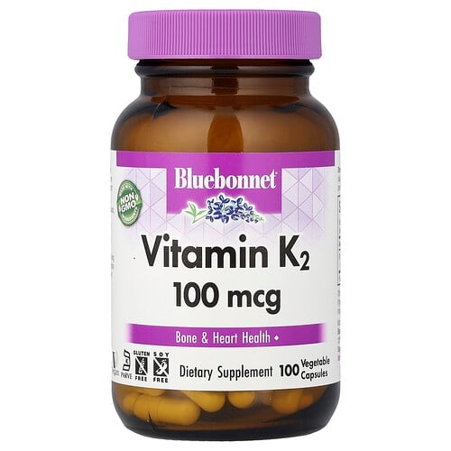 블루보넷 뉴트리션 Bluebonnet Nutrition, 비타민 K2, 100 mcg, 100 베지캡 상세 이미지