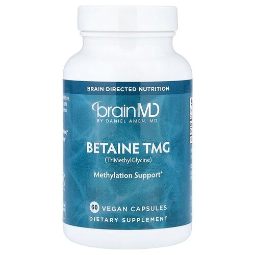 브레인MD BrainMD, 베타인 TMG, 베지 캡슐 60정(캡슐 1정당 500mg) 상세 이미지