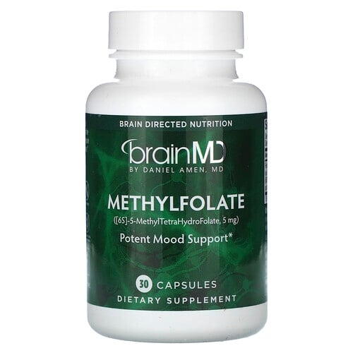 브레인MD BrainMD, 메틸엽산, 5,000mcg, 캡슐 30정 상세 이미지