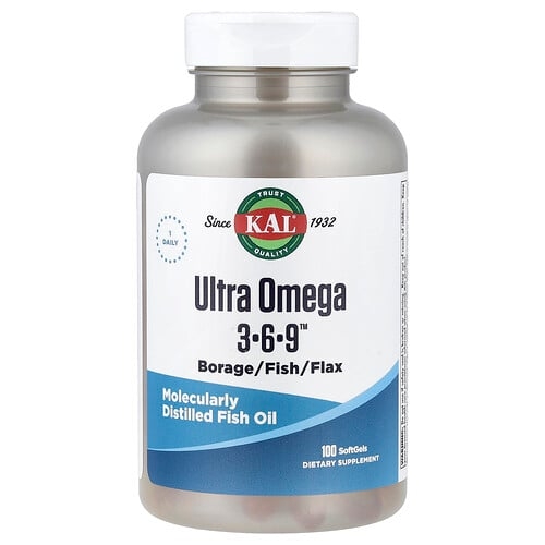KAL, Ultra Omega 3-6-9™, 소프트젤 100정 상세 이미지