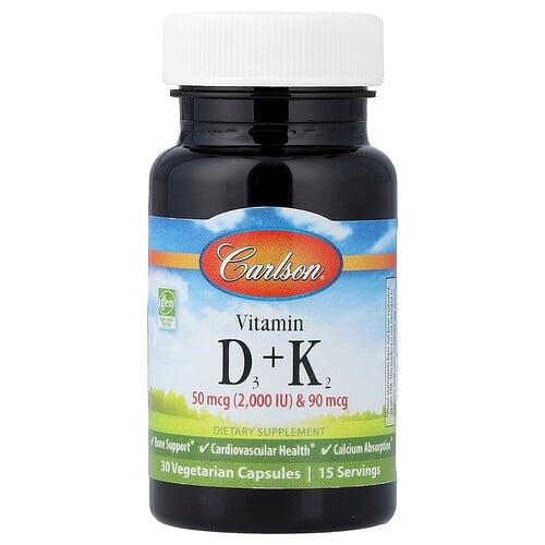 칼슨 Carlson, 비타민D3 + K2, 베지 캡슐 30정 상세 이미지