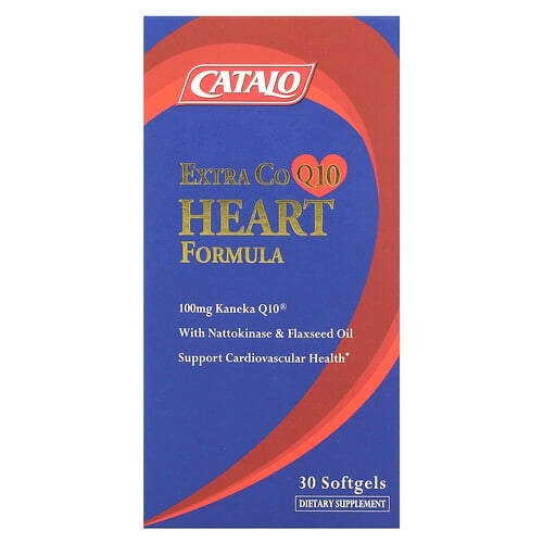 카탈로 CATALO, 엑스트라 CoQ10 하트 포뮬라, 낫토키나아제 및 아마씨유 함유, 소프트젤 30정 상세 이미지