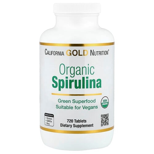 캘리포니아 골드 뉴트리션 California Gold Nutrition, 유기농 스피룰리나, 720정 상세 이미지