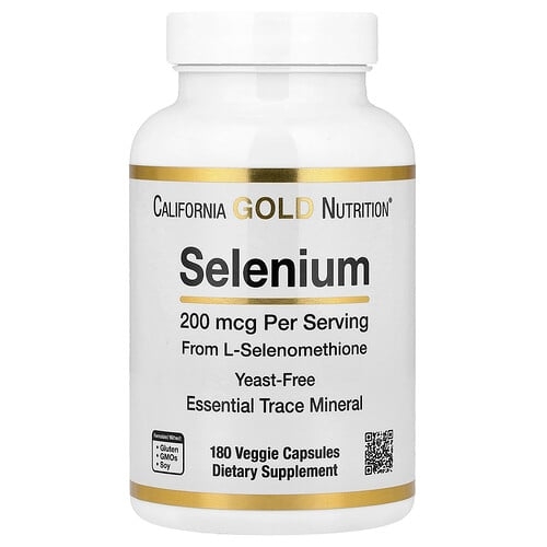 캘리포니아 골드 뉴트리션 California Gold Nutrition, 셀레늄, 효모 무함유, 200mcg, 베지 캡슐 180정 상세 이미지