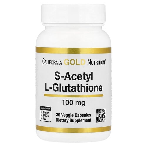 캘리포니아 골드 뉴트리션 California Gold Nutrition, S-아세틸 L-글루타치온, 100mg, 베지 캡슐 30정 상세 이미지