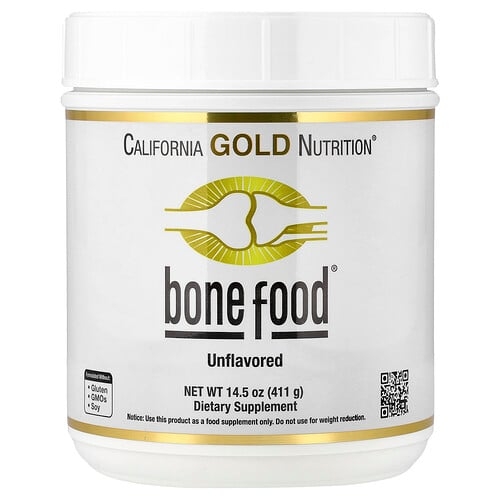 캘리포니아 골드 뉴트리션 California Gold Nutrition, Bone Food, 콜라겐 펩타이드, 히알루론산, 비타민 및 미네랄 함유, 무맛, 411g(14.5oz) 상세 이미지