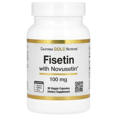 캘리포니아 골드 뉴트리션 California Gold Nutrition, Novusetin 함유 피세틴, 100mg, 베지 캡슐 90정 상세 이미지