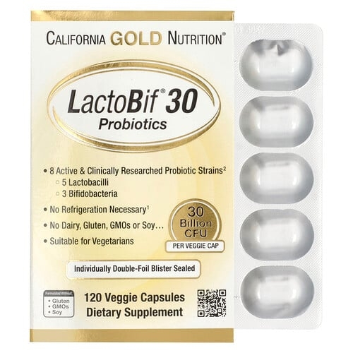 캘리포니아 골드 뉴트리션 California Gold Nutrition, LactoBif® 30 프로바이오틱, 300억CFU, 베지 캡슐 120정 상세 이미지