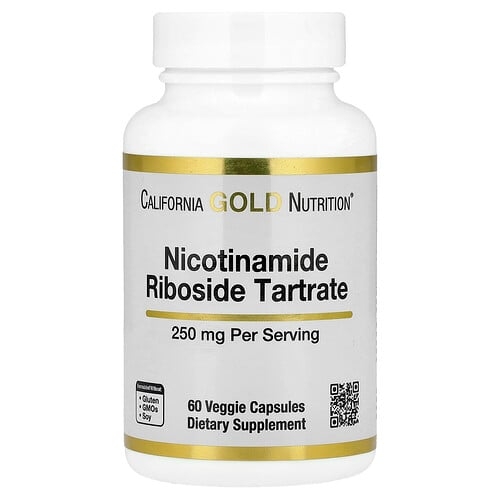 캘리포니아 골드 뉴트리션 California Gold Nutrition, Nicotinamide Riboside Tartrate(NR), 250mg, 베지 캡슐 60정 상세 이미지