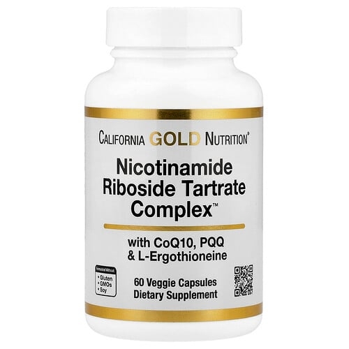 캘리포니아 골드 뉴트리션 California Gold Nutrition, Nicotinamide Riboside Tartrate (NRT) Complex, 베지 캡슐 60정 상세 이미지