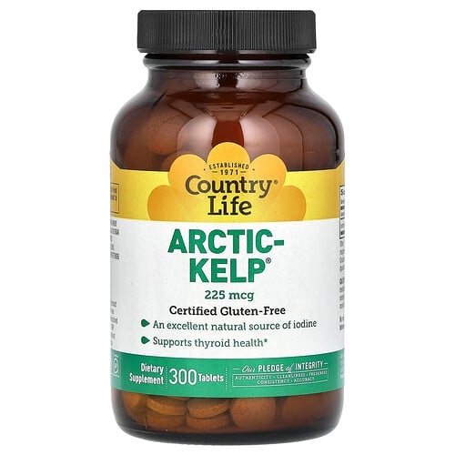 컨츄리 라이프 Country Life, Arctic-Kelp, 225mcg, 300정 상세 이미지
