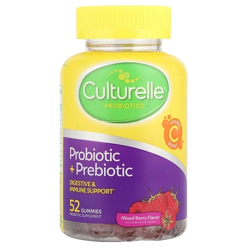 컬처렐 Culturelle, 프로바이오틱 + 프리바이오틱 구미젤리, 혼합 베리, 구미젤리 52개 상세 이미지