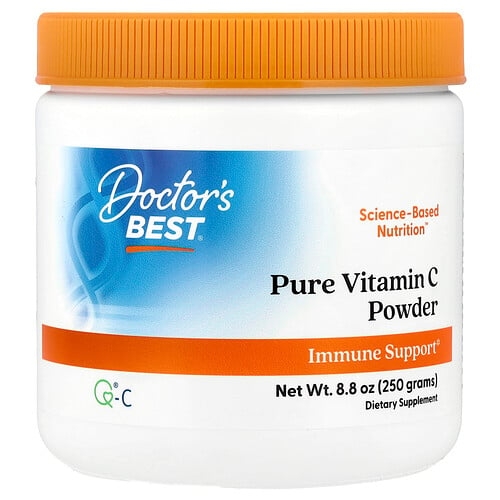 닥터스 베스트 Doctor's Best, 순수 비타민C 분말 Q®-C 함유, 250g(8.8oz) 상세 이미지