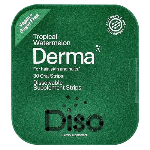 Diso, Derma, 트로피컬 수박, 구강 스트립 30개 상세 이미지