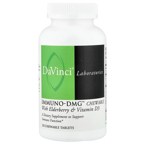 다빈치 래보래토리즈 DaVinci Laboratories, Immuno-DMG 츄어블, 엘더베리 및 비타민D3 함유, 츄어블정 120정 상세 이미지