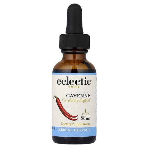 이클레틱 인스티튜트 Eclectic Herb, 카이엔 추출물, 혈액순환 개선, 250mg, 30ml(1fl oz) 상세 이미지