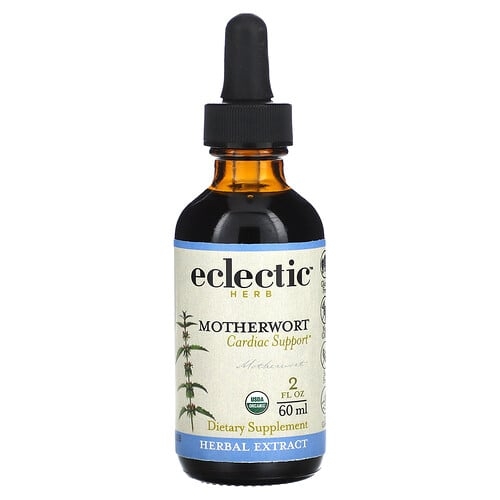 이클레틱 인스티튜트 Eclectic Herb, 익모초 추출물, 심장 강화 보충제, 500mg, 60ml(2fl oz) 상세 이미지