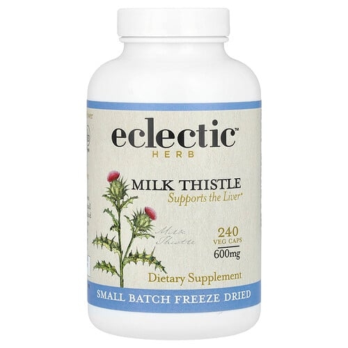 이클레틱 인스티튜트 Eclectic Herb, 밀크시슬, 간 건강 증진, 베지 캡슐 240정(캡슐 1정당 600mg) 상세 이미지