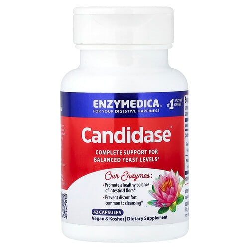 엔자이메디카 Enzymedica, Candidase, 캡슐 42정 상세 이미지