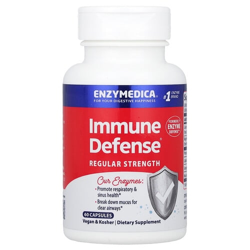 엔자이메디카 Enzymedica, Immune Defense®, 캡슐 60정 상세 이미지