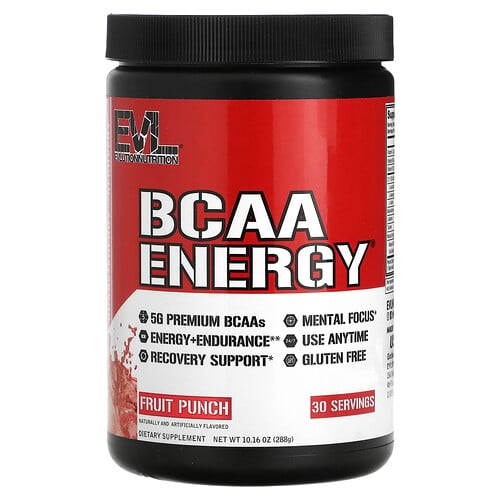이보루션 뉴트리션 EVLution Nutrition, BCAA Energy®, 과일 펀치, 288g(10.16oz) 상세 이미지