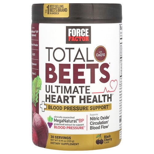 Force Factor, Total Bees® CoQ10 함유, 최고의 심장 건강을 위한 상품, 블랙 체리 맛, 255g(8.99oz) 상세 이미지