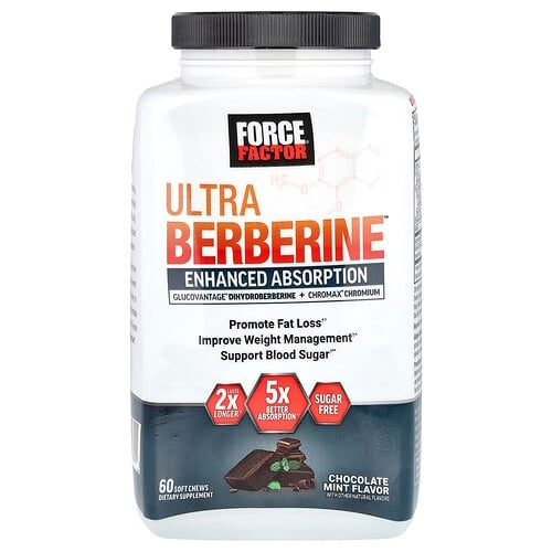 Force Factor, Ultra Berberine™, 초콜릿 민트, 소프트츄 60개 상세 이미지