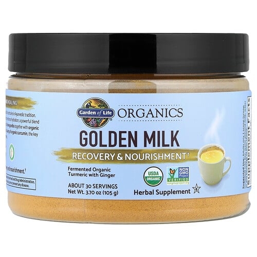 가든 오브 라이프 Garden of Life, Organics, 골든 밀크, 회복 & 영양 공급, 105g(3.7oz) 상세 이미지