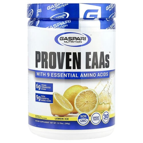 게스파리 뉴트리션 Gaspari Nutrition, Proven EAAs™, 레몬 아이스, 390g(13.75oz) 상세 이미지